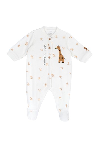Chicco Salopeta bebelusi din velur, Crem, 02795-71MFCI
