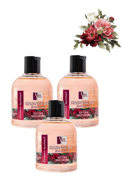 Spa System 3 Pieces Romance Massage Oil Soften & Moisturizing