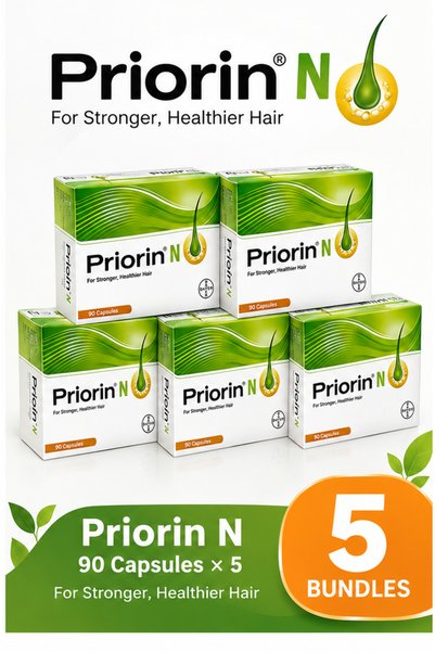 Priorin علاج لتعزيز نمو الشعر، 90 كبسولة (عبوة تحتوي على 5 علب).