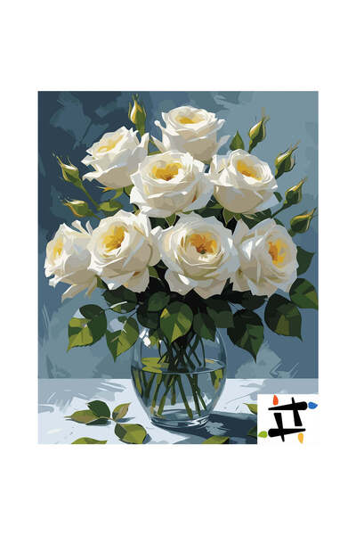 Painting-numbers Set pictura pe numere Lumina din Cristal 6875, panza pe rama...