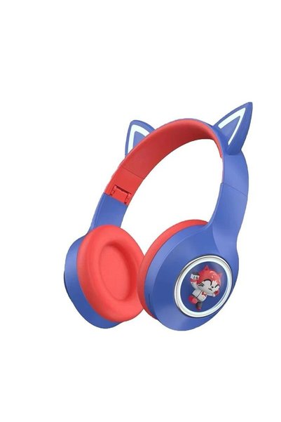 Tescomak Căști wireless cu urechi de pisică, cu personaje de desene animate, ...