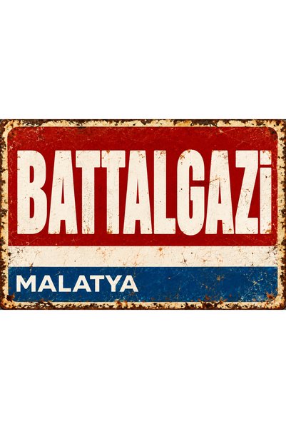 Lucena Battalgazi Malatya – Placă metalică de perete în stil retro, placă dec...