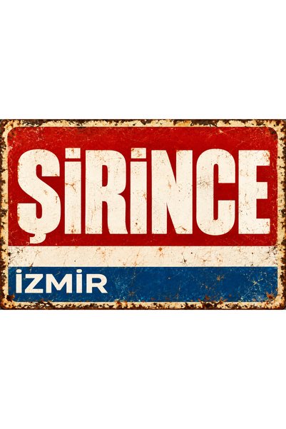 Lucena Tablou metalic retro-vintage Şirince, Izmir – Placă decorativă de pere...