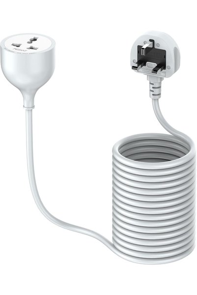 PEGANT 1 Way 5 Meters Universal Outlet Power Extension Cord - 5M Single Socke...