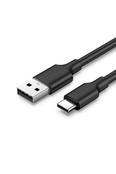 Ugreen 2.0 A USB-A USB-C Şarj ve Data Kablosu, 50 Santimetre, Siyah, 60115