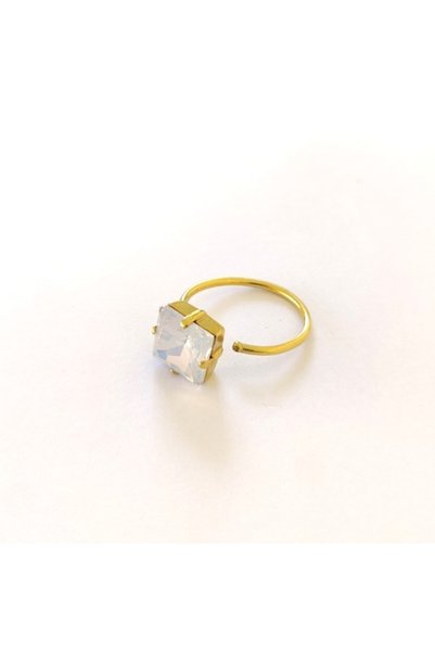 unbranded D32077D LOUA JEWELS Γυναικεία χειροποίητα Δαχτυλίδια επίχρυσα με κρ...