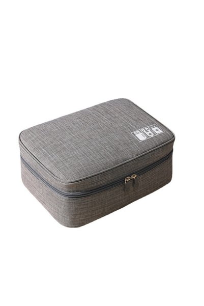 Evolium Geanta Organizatoare Evolium, 5 x 18 x10cm, Gri, Pentru Cabluri si Ac...