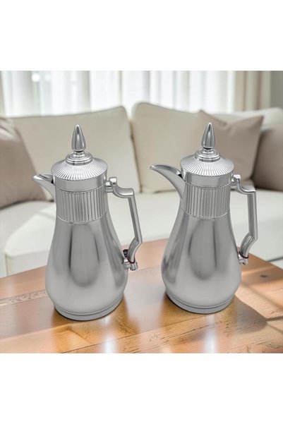 cc bin shihon Trams Tea and Coffee Set Chrome Trams Rizan 1L Capacity Set