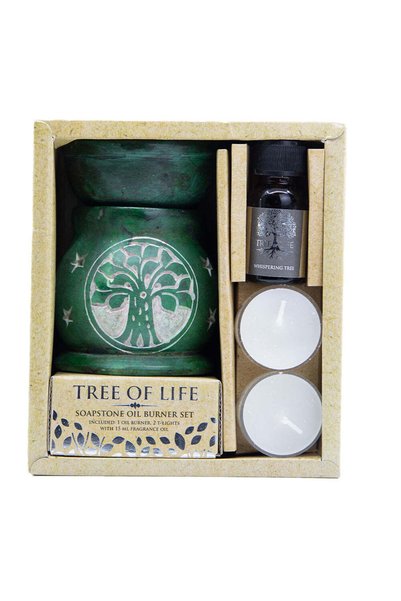 Bobo Set de uleiuri de aromaterapie și difuzor, Whispering Tree - Tree Of Life