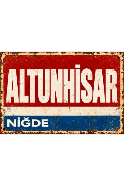 Lucena Altunhisar Niğde Tablou decorativ de perete retro-vintage din metal, c...