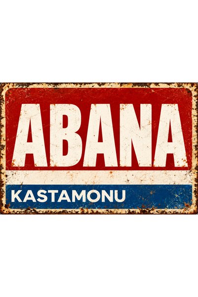 Lucena Abana Kastamonu – Tablou de perete vintage retro din metal, cu design ...