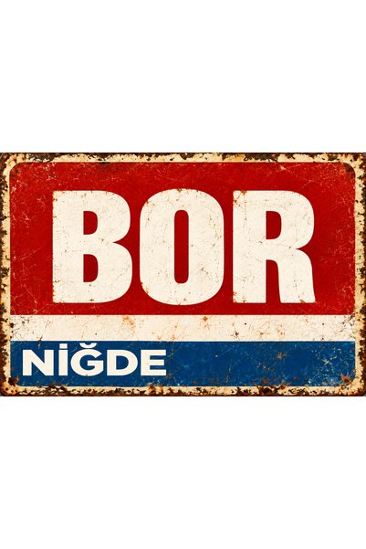 Lucena Tablou de perete din metal în stil retro-vintage Bor Niğde, cu design ...