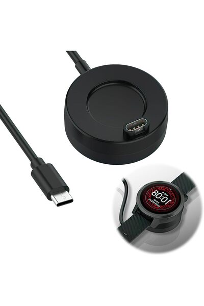 TERRIFI قاعدة شحن مغناطيسية USB-C لساعات جارمين - متوافقة مع Fenix 8/7 Pro/7S...