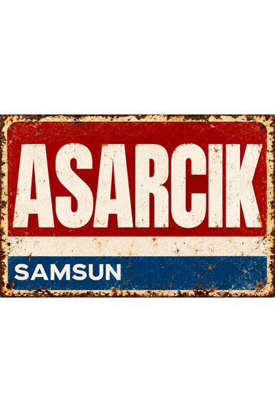Lucena ASARCIK Samsun – Tablou metalic retro, panou urban vintage, poster dec...