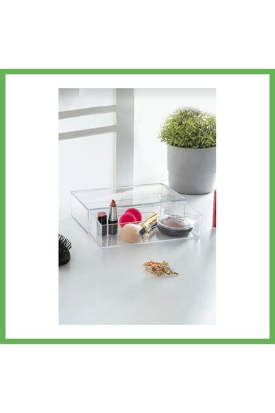 TheGencoo Transparent Drawer Makeup and Jewelry Organizer 10×18×4 cm GEN01