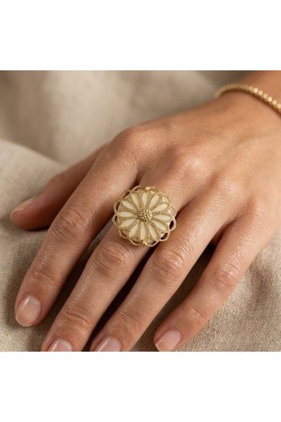 unbranded D32073D LOUA JEWELS Γυναικεία χειροποίητα Δαχτυλίδια επίχρυσα