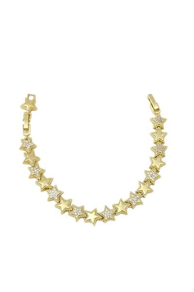 New Obsessions Star-Detailed Gemstone Gold VIP Bracelet