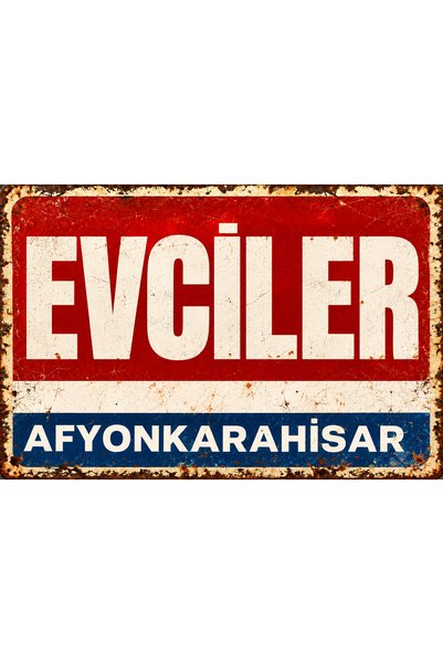 Lucena Evciler Afyonkarahisar Placă decorativă de perete din metal în stil re...
