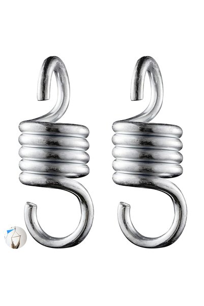 JOYZZZ Hammock Chair Spring, 2 Pieces Heavy Duty Spring, Porch Swing Springs,...