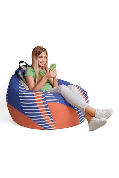 Updeco Fotoliu Puf Bean Bag tip L, impermeabil, pentru interior/exterior, cu ...