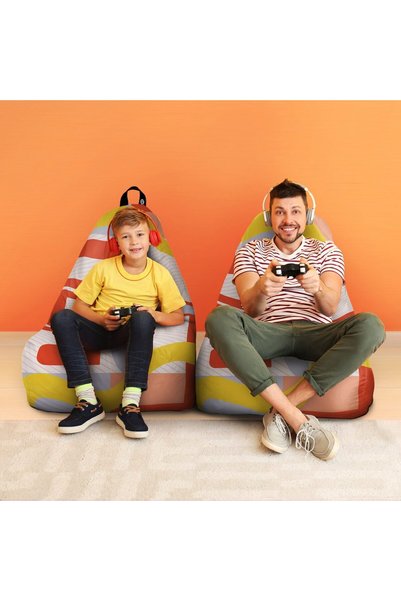 Updeco Fotoliu Puf Bean Bag tip Chill, sac interior, impermeabil, de interior...