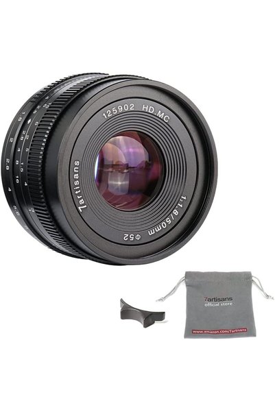 MyBest Fuji X Mount Aynasız Kameralar için 50mm F1.8 APS-C Manuel Sabit Lens Fuji X-A1 X-A10 X-A2 X-A3 X-AT