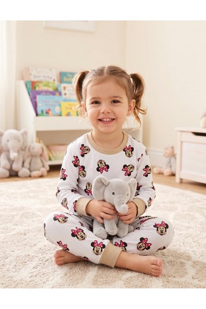 MiniKids Minnie Me ML print pajamas, multicolor