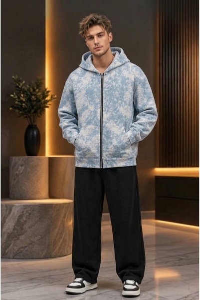Jack & Noah BAY JACK & NOAH BATIK CARDIGAN AND BAGGY SWEATPANTS SET