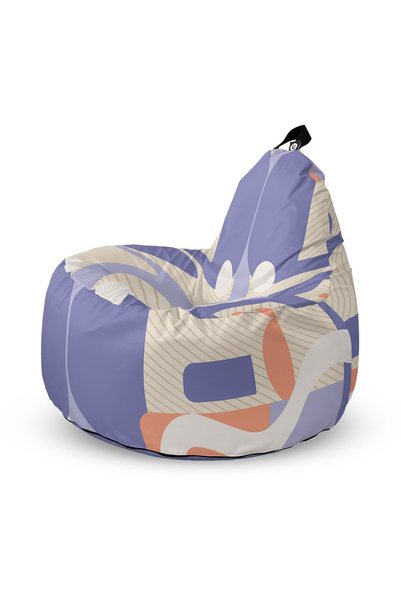 Updeco Fotoliu tip puf Big Chill, impermeabil, pentru interior/exterior, cu s...