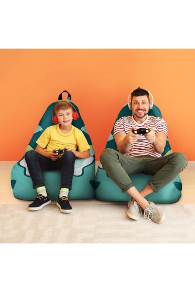 Updeco Fotoliu Puf Bean Bag tip Chill, sac interior, impermeabil, interior/ex...