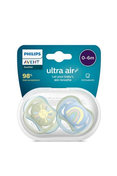 Philips Avent مجموعة مصاصات ألترا إير للرجال من 0-6 أشهر - SCF085/58