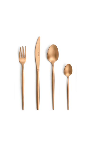 Amefa Soprano Cooper Cutlery Set, 18/0 Stainless Steel, 4 mm, 16 Pieces