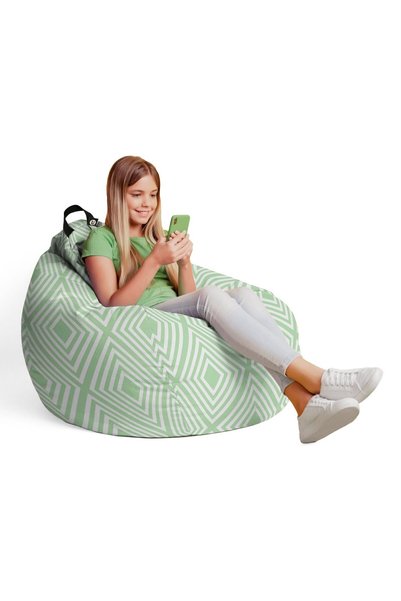Updeco Fotoliu Puf Bean Bag tip Para L, impermeabil, de interior/exterior, cu...