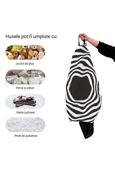 Updeco Husa exterioara Puf Bean Bag tip Para XL, fara umplutura, impermeabil,...