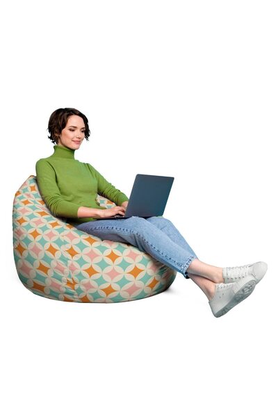 Updeco Fotoliu Puf Bean Bag tip para XL, impermeabil, indoor/outdoor, sac int...