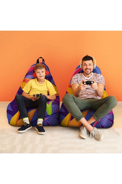Updeco Fotoliu Puf Bean Bag tip Chill, sac interior, impermeabil, interior/ex...