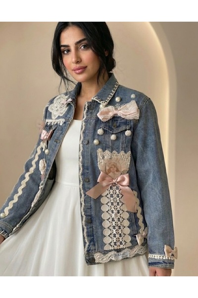 special gift house Women's Denim Jacket with a Unique and Distinctive Design.