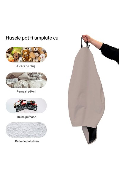 Updeco Husa exterioara Puf Bean Bag tip Para XL Chroma, fara umplutura, imper...
