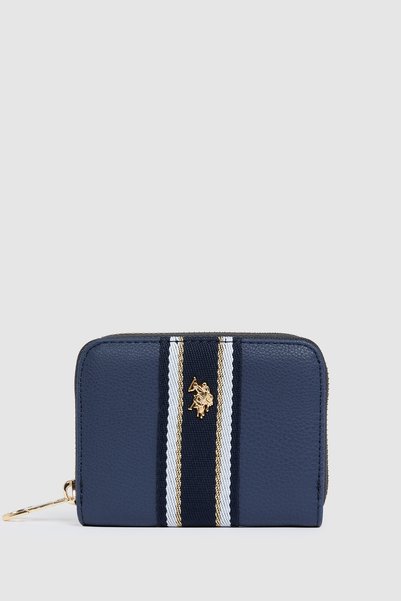 U.S. Polo Assn. محفظة نسائية باللون الكحلي، موديل 50330474-VR033.