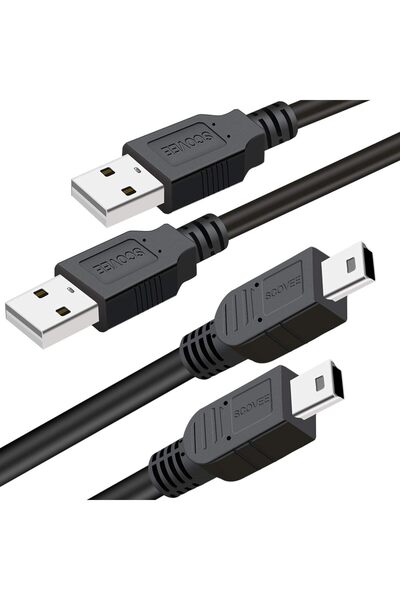SCOVEE كابل تحكم PS3، عبوة من قطعتين بطول 10 أقدام، كابل شحن لجهاز سوني بلايس...
