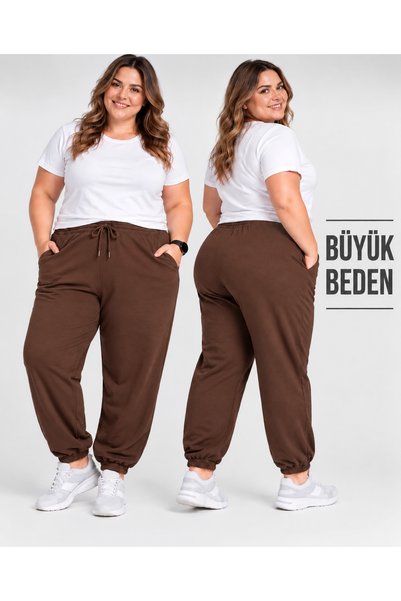 selcia Women's Plus Size Track Pants with Elastic Waist