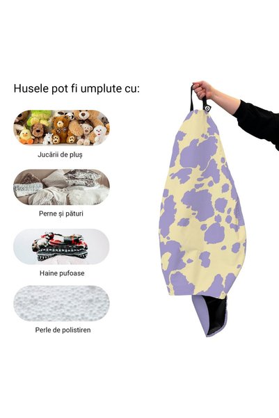 Updeco Husă pentru beanbag în formă de pară, mărimea L, impermeabilă, cu mâne...