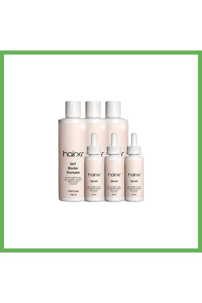 TheGencoo Hairxr 3 x 150 mL Shampoo and Serum GEN01