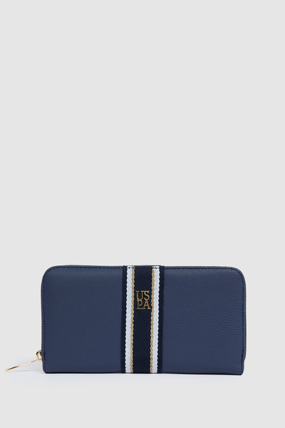 U.S. Polo Assn. محفظة نسائية باللون الكحلي، موديل 50330468-VR033.