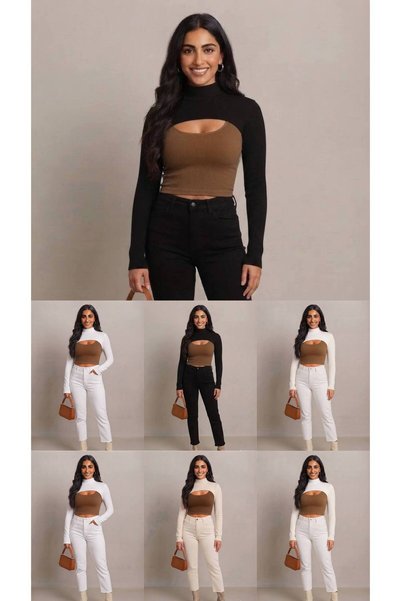 ALDAIYR 7 Neckline Sleeves with Collar Are Islamic Clothing.