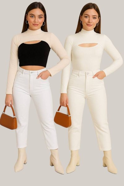 ALDAIYR 2 Pcs Neck Collar Sleeves for Islamic Clothing