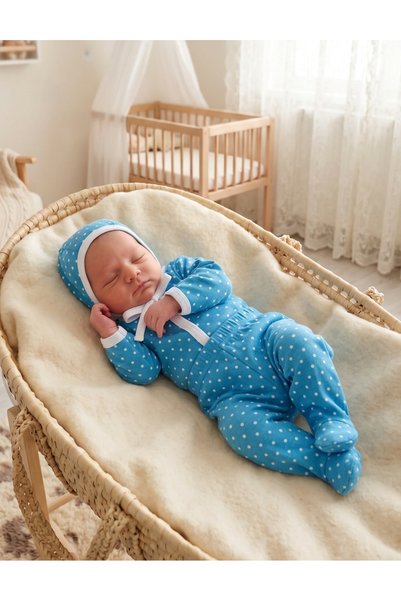 MiniKids Set greieras by BBY, buline albastru