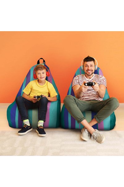 Updeco Fotoliu Puf Bean Bag tip Chill, sac interior, impermeabil, indoor/outd...