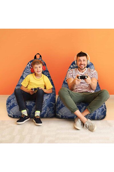 Updeco Fotoliu Puf Bean Bag tip Chill, impermeabil, de interior/exterior, cu ...