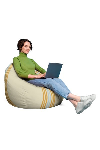 Updeco Fotoliu Puf Bean Bag tip para XL, impermeabil, indoor/outdoor, sac int...
